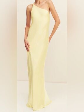 Shona Joy La Lune One Shoulder - Yellow